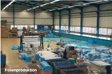 Ersatzauskleildung für Rundformbecken ohne Biese